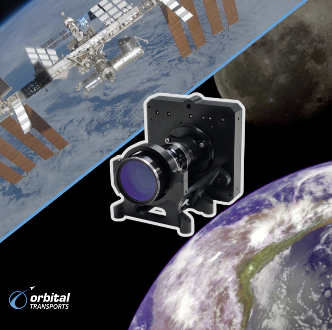 Engineering camera mounted on a small satellite in orbit capturing deployment imagery